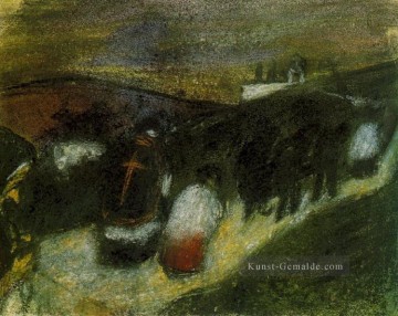  ente - Enterrement ländlichen 1900 Kubismus